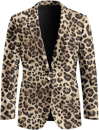 Mens Casual Blazer One Button Lightweight Sport Coats Slim Fit Suit Jacket with Pockets Plus Size Business Blazer