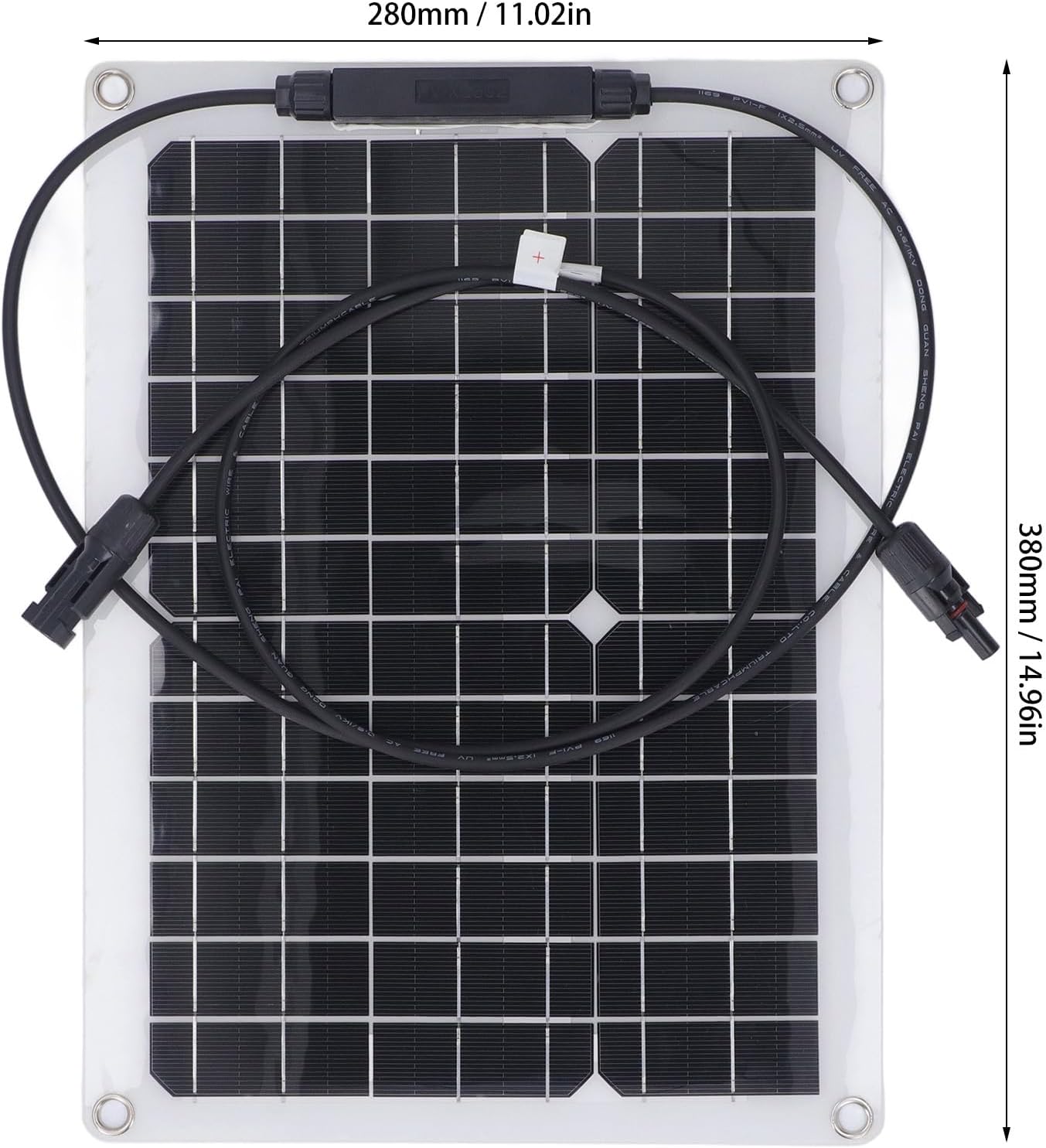 Small Solar Portable Monocrystalline Silicon Kit 18V for Battery Charging Outdoor Adventure RV Boat Off Grid