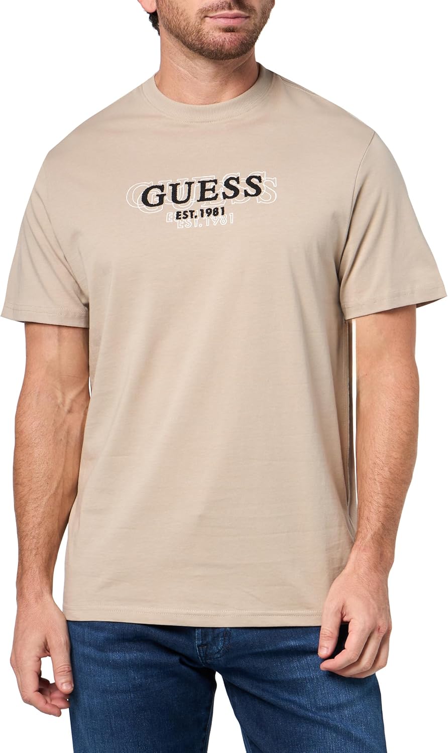 Guess Mens Eco Short Sleeve Small Logo Tee