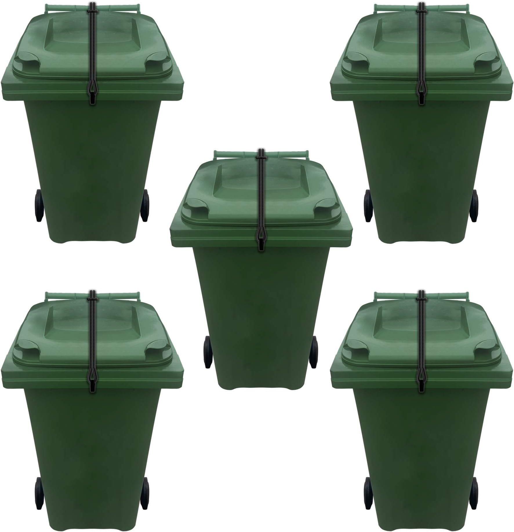 Wheelie Bin Lid Rubber Lock Strap Heavy Duty Windy Version NO