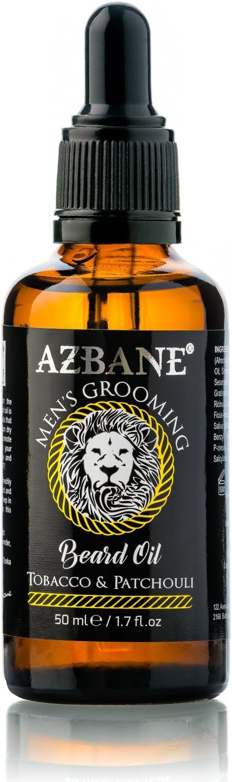 Moroccan Argan Beard Oil - Tobacco & Patchouli 50 Ml E / 1.7 Fl.oz by AZBANE