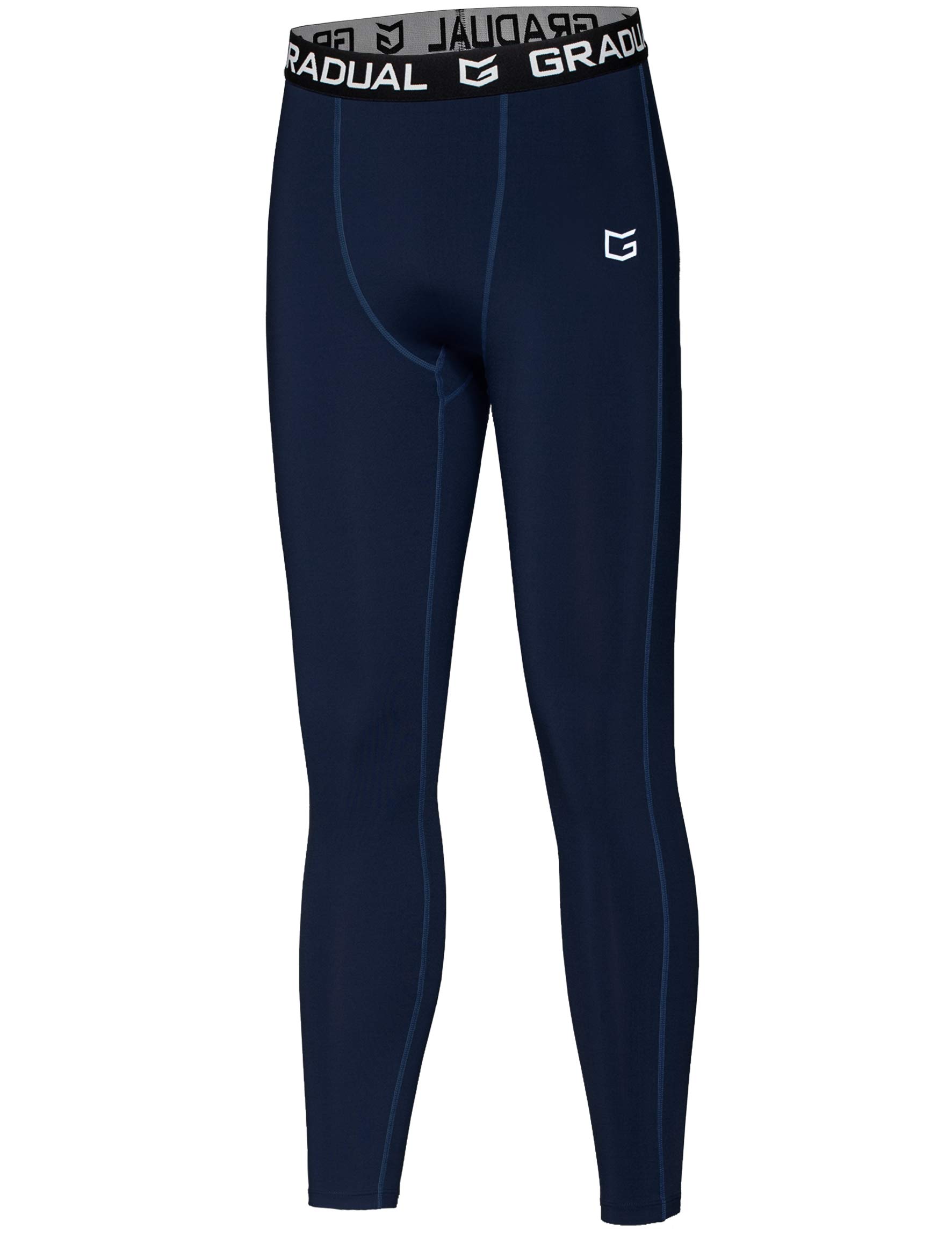 G GradualBoys' Compression Pants Youth Thermal Base Layer Fleece Tights Sports Basketball Leggings for Boys