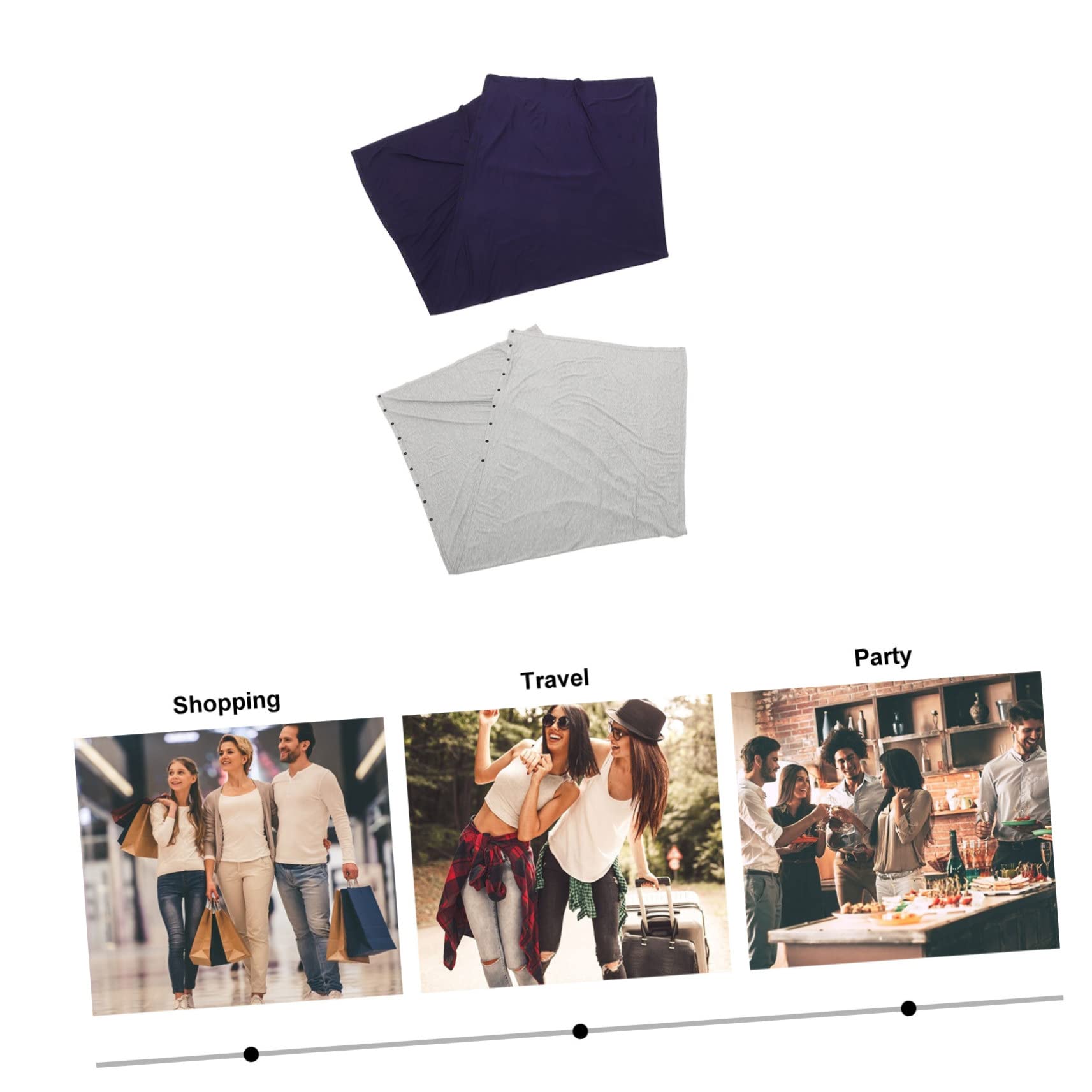 Hohopeti 2stücke Stillponcho Für Baumwolle Stillüberzug Für Stillende Mütter Stillschal Für Wind Und Sonnenschutz Im Kinderwagen Bettdecke Verwendbar