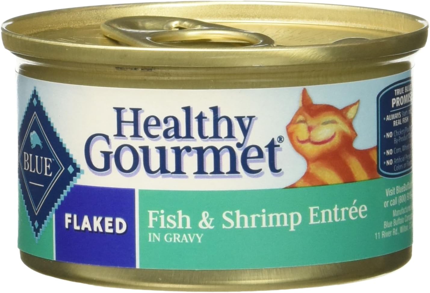 Blue Buffalo Flaked Cat Food - Fish & Shrimp - 3 ounce (Pack of 1)