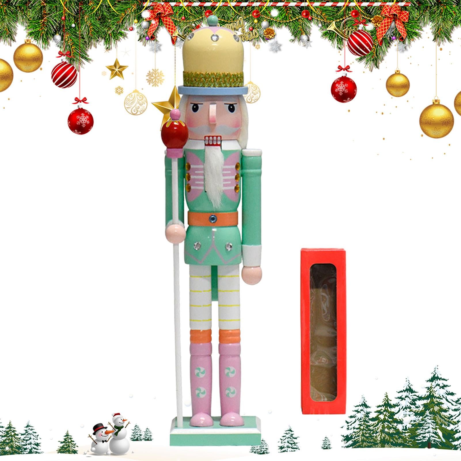 Figurine casse-noisette bois coloré 50cm, cadeau de Noël traditionnel idéal