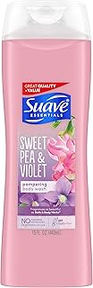 Suave Essentials Body Wash, Sweet Pea and Violet, 15 oz