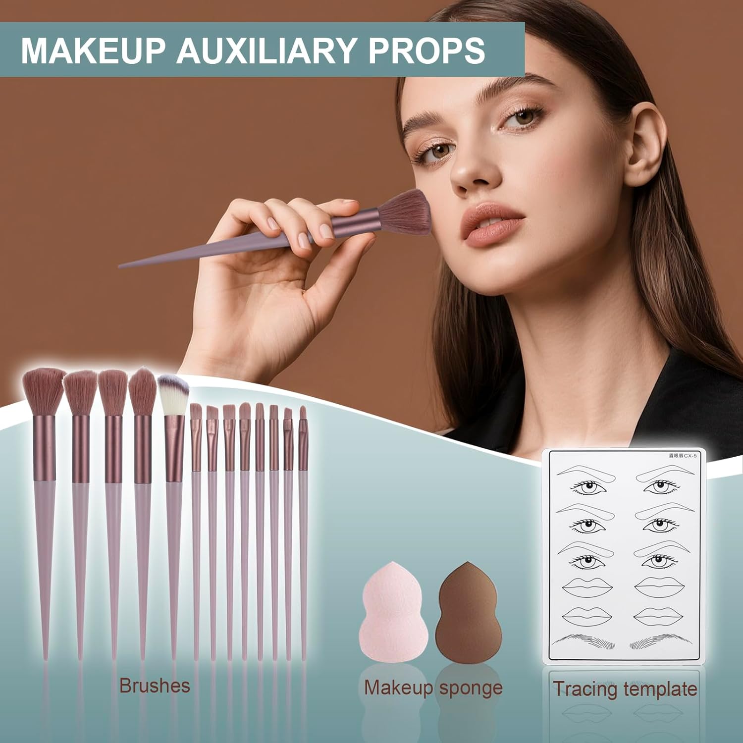 All in One Makeup Kit for Women Full Kit, Makeup Gift Set for Girls & Teen, Travel Makeup Set, Professional Makeup Kit Includes lash Clusters Kit Eyeshadow Lipstick Brow Pencil Eyeliner Brush Set - Image 6