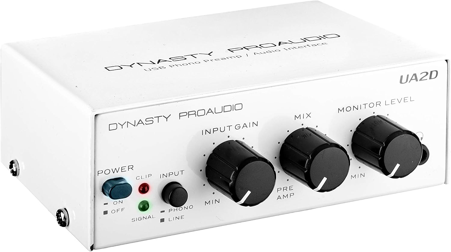 UA2D USB Phono Preamp for Turntable, Preamp with RIAA Equalized Low Noise Moving Magnet A/D Converter (Power Adaptor & USB Cable Included)