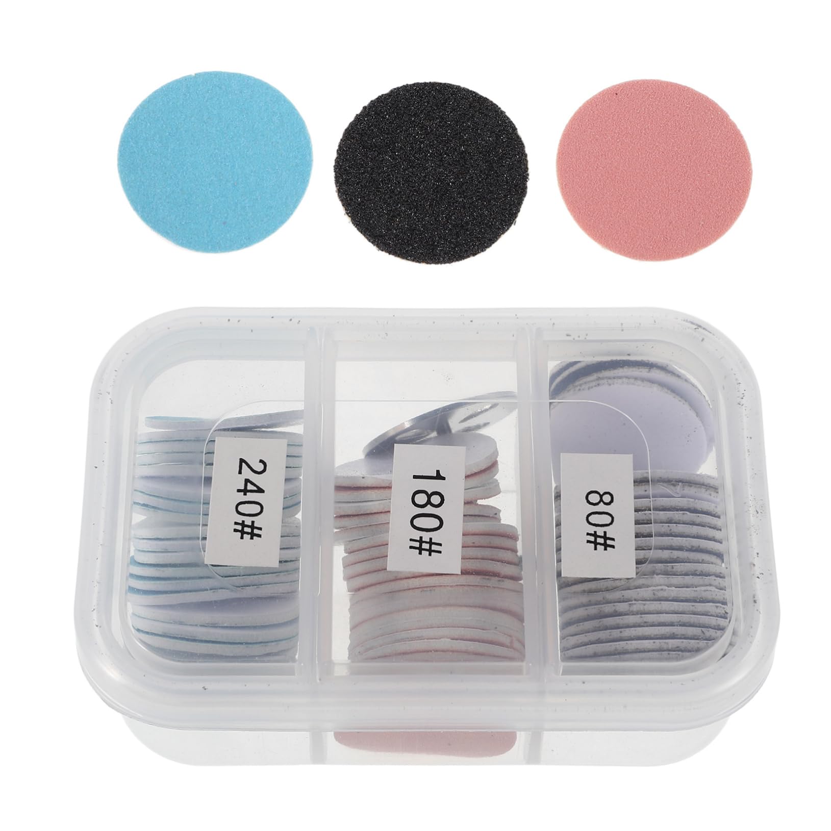 OUNONA 1 Set Nail And Foot Care Sandpaper Disc Kit Heavy-duty Grinding Tools For Nail Drill Removal And Dead Skin Treatment