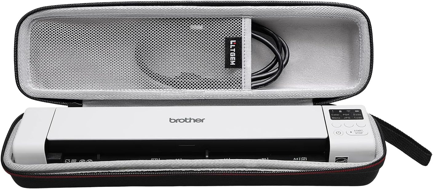 L LTGEM Hard Case for Brother DS-940DW/ DS-720D/ DS-740D/ ds 640/ Doxie Go SE Scanner - Portable Travel Bag (Case Only)