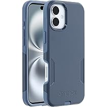 OtterBox Cover per iPhone 16 Plus Commuter Series MagSafe, resistente a shock e cadute, testata 3x norme MIL-STD 810G, Blu