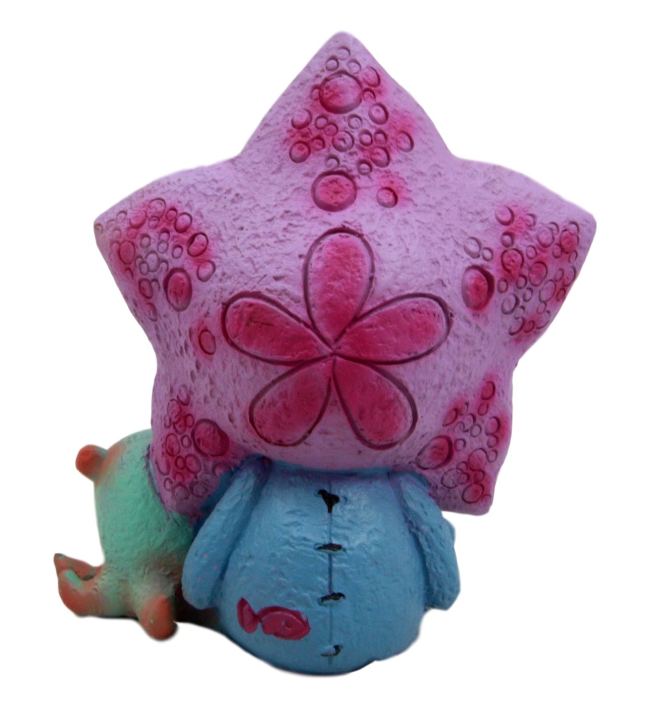 Atlantic Collectibles - Figura decorativa con diseño de huesos de la estrella de los peces, esqueleto y monstruo, 8,25 cm de alto