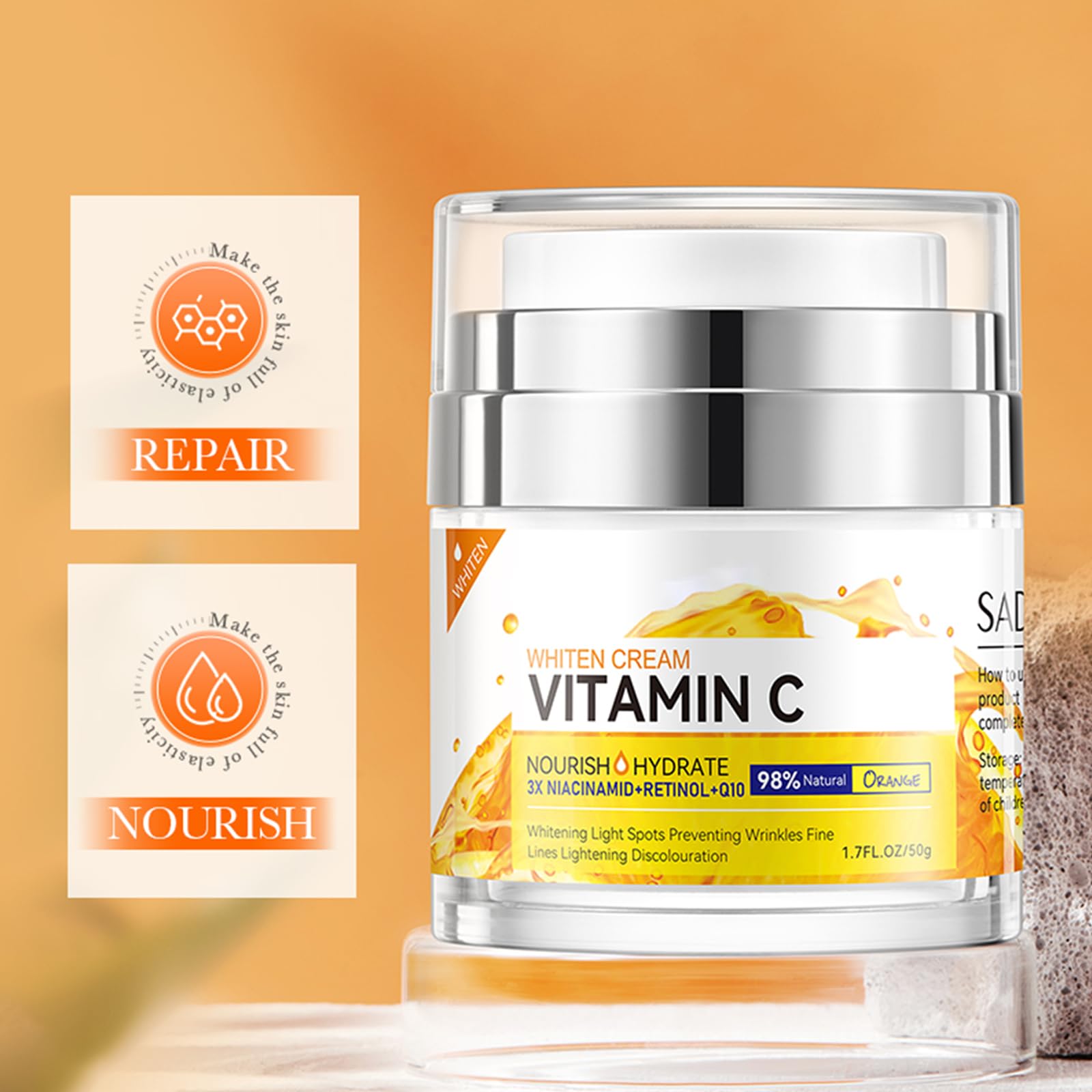 Vitamin C Face Cream, Day And Night Cream, Facial Cream - Image 2