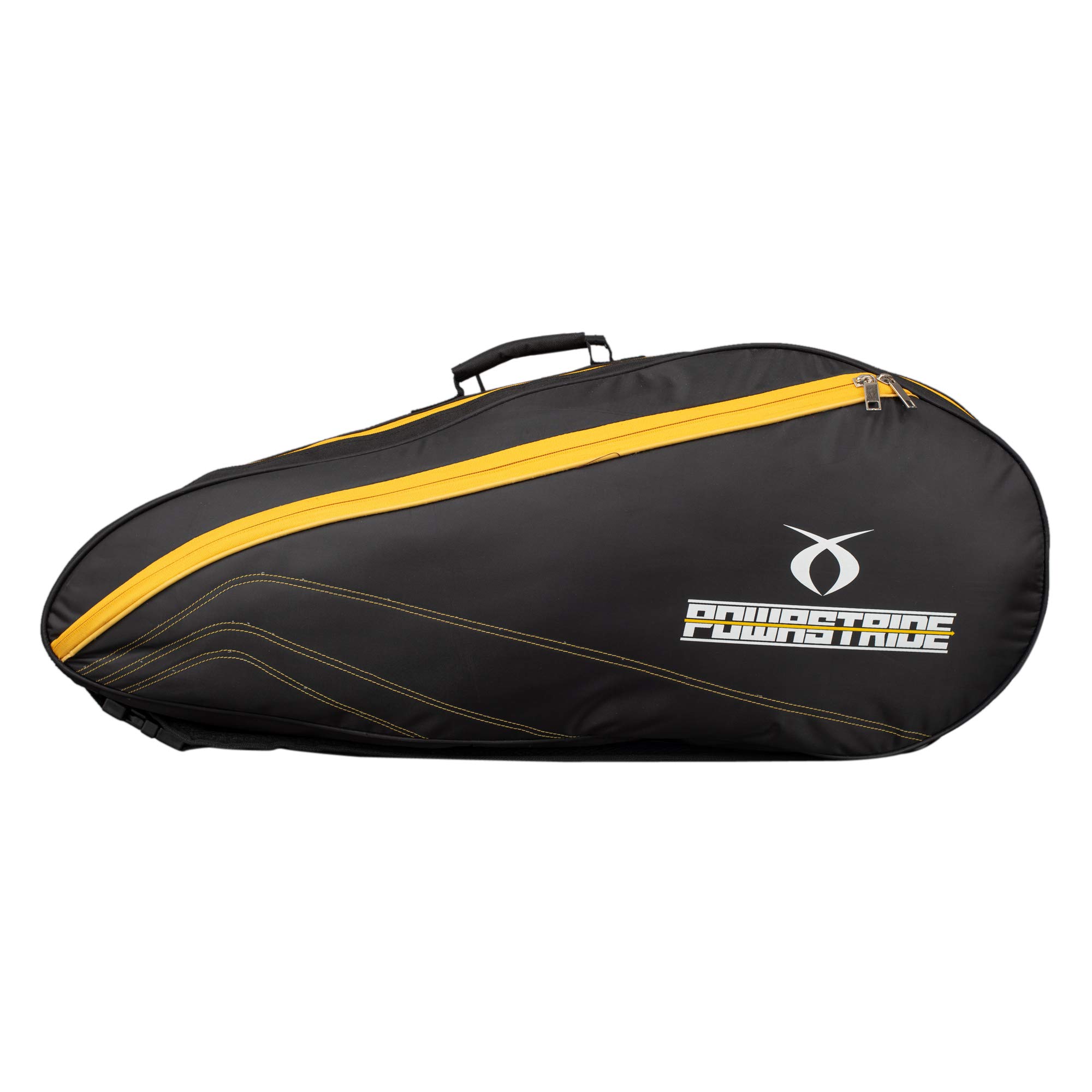 Powastride Double Compartment Badminton Kit Bag (Black/Yellow) (B082F4W3ZJ) Amazon Price History, Amazon Price Tracker