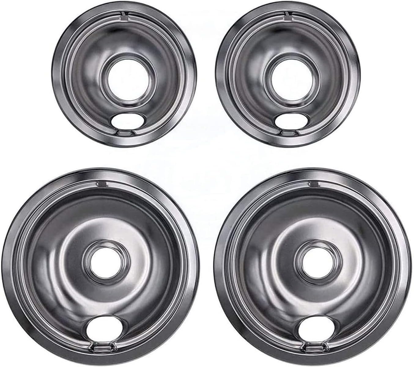 W10196405 W10196406 Chrome Drip Pans Kit By Kotoysoo