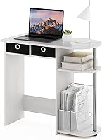 Vista 7 de Escritorio y mesa para computadora portátil Furinno 11193, color verde, Madera, Espresso/Marrón