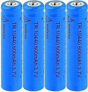 Pre-Charged Rechargeable Batteries 3 7V 10440 600Mah Lithium Li Ion Batteries Rechargeable Batteries for Torch Led Light Flashlight Remote Contro-4pcs