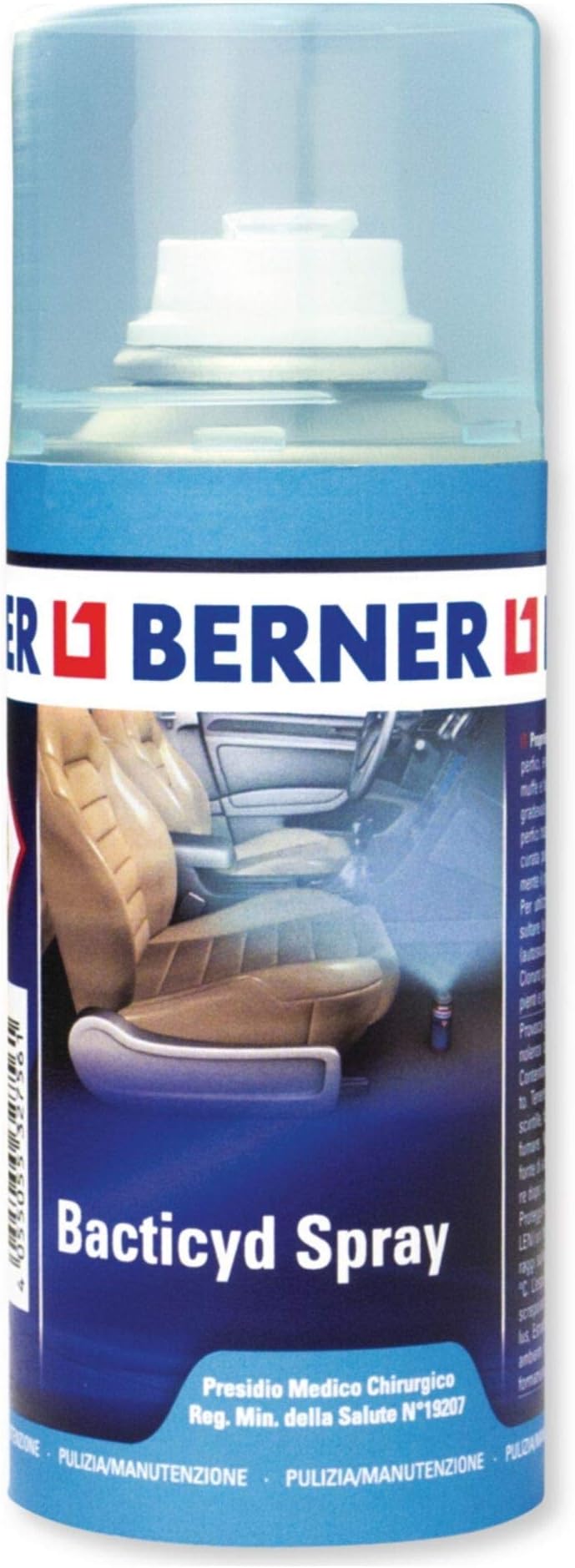 BERNER BATTERICIDED SPRAY 150 ML AGAINST BATTERIES AND BAD ODORS AIR CONDITIONING