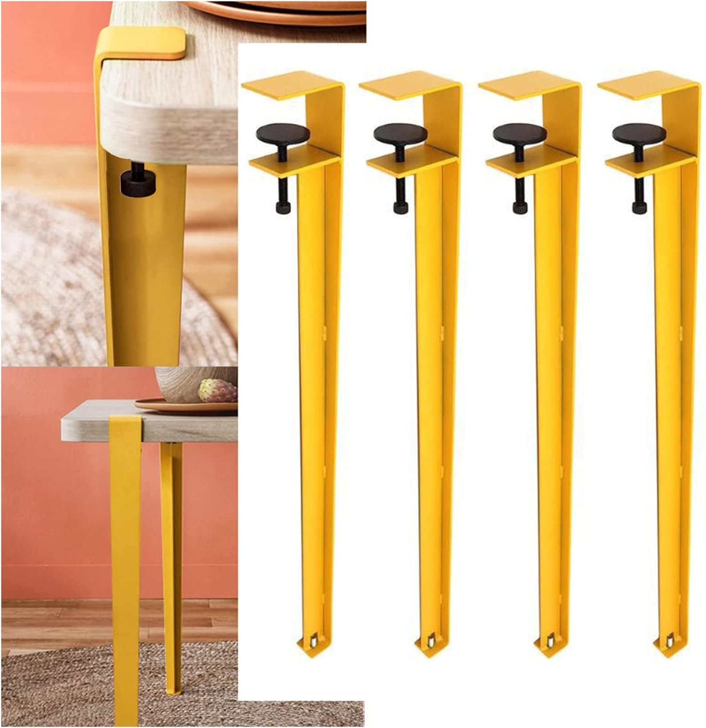 Table Clamp Legs, 28in Adjustable Metal Table Legs, 4pcs F