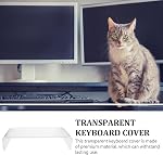 Keyboard Protector with Multi-Functional Computer Stand and Cat-Proof Keyboard Tray for Home Office