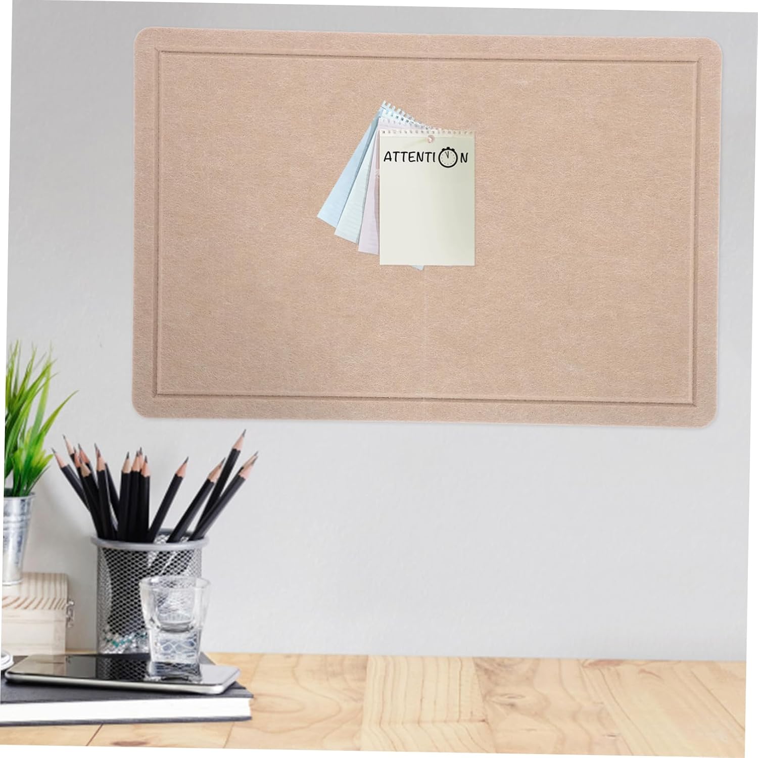 Veemoon 1set Felt Bulletin Board for Office and Home Decor Multi-use Message Board Soundproof Photo Wall Wall Organizer for Notes and Goals Easy Installation
