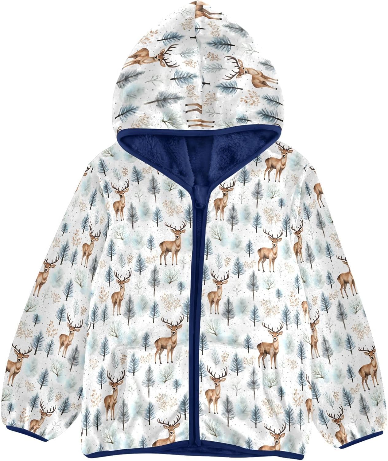 Boys Fleece Coat,Children's Zip-Up Hoodie Jacket,Baby Warm Fashion Outerwear 3-10T