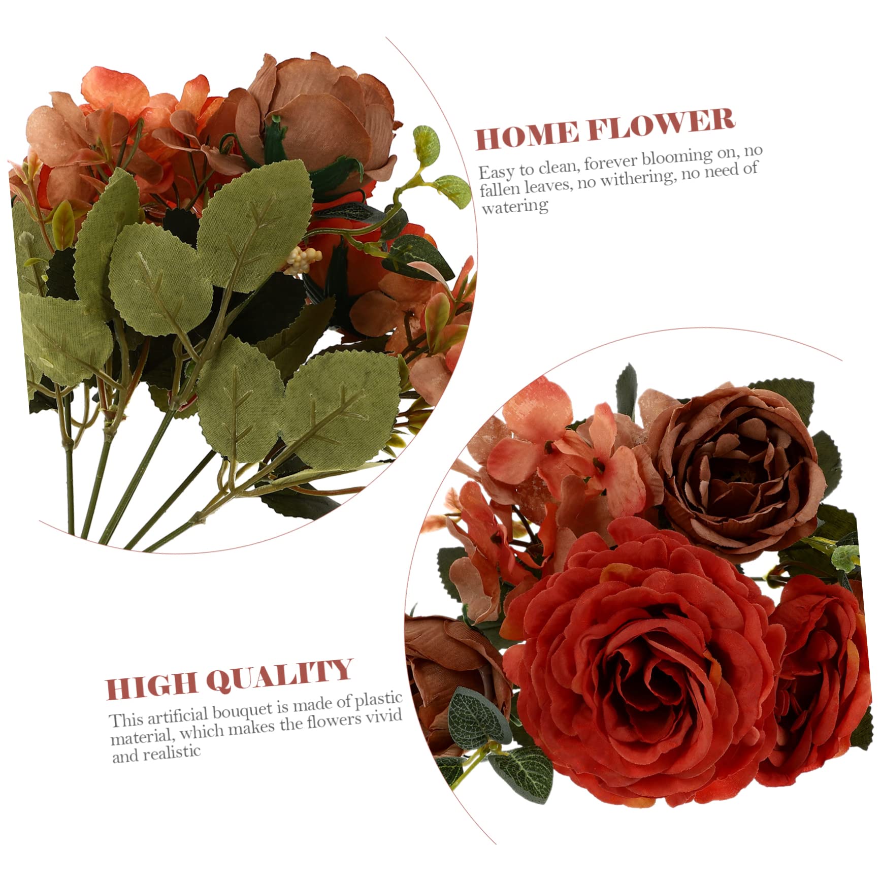ABOOFAN 6 Stück Künstliche Pfingstrosen Hochzeits Party Künstliche Blumen Schmücken Simulationsstrauß Heimblume Heimdekoration DIY Blumen Kreative