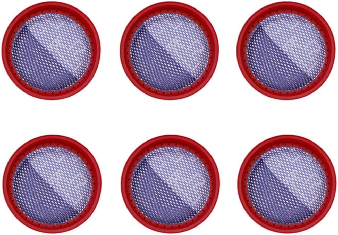 Vacuum Cleaner Filter，Compatible For Dibea, D18 D008Pro，Replacement Handheld Accessories Filters Vacuum Sweeper Handheld Filters(6pcs)