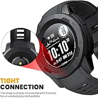 Vista 2 de NotoCity band for Garmin Instinct Garmin Instinct 2 wristband 22mm Soft Silicone Replacement Watch Strap Compatible with Instinct 2 SolarTactical