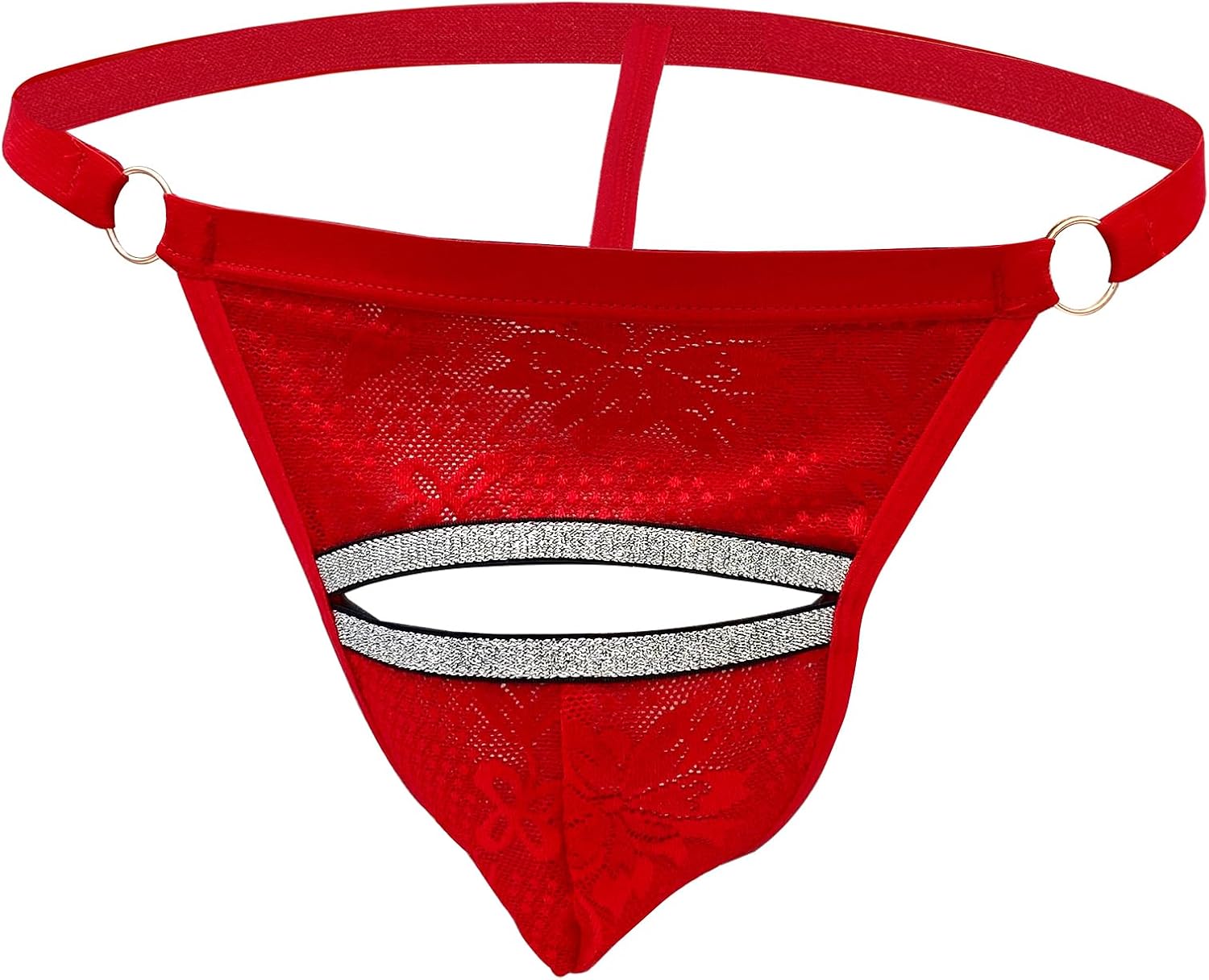 Mens Open Front G String Underwear For Play Naughty, Soft Pouch Sissy Panties For Men Gay Lingerie