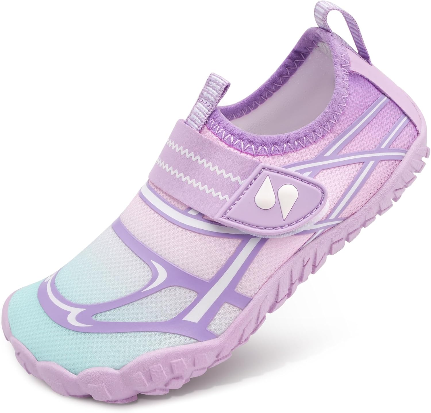 Stelle Kids Water Shoes Wide Toe Box Barefoot Quick Dry Non-Slip Aqua Shoes for Boys Girls Toddler Beach Swim Pool