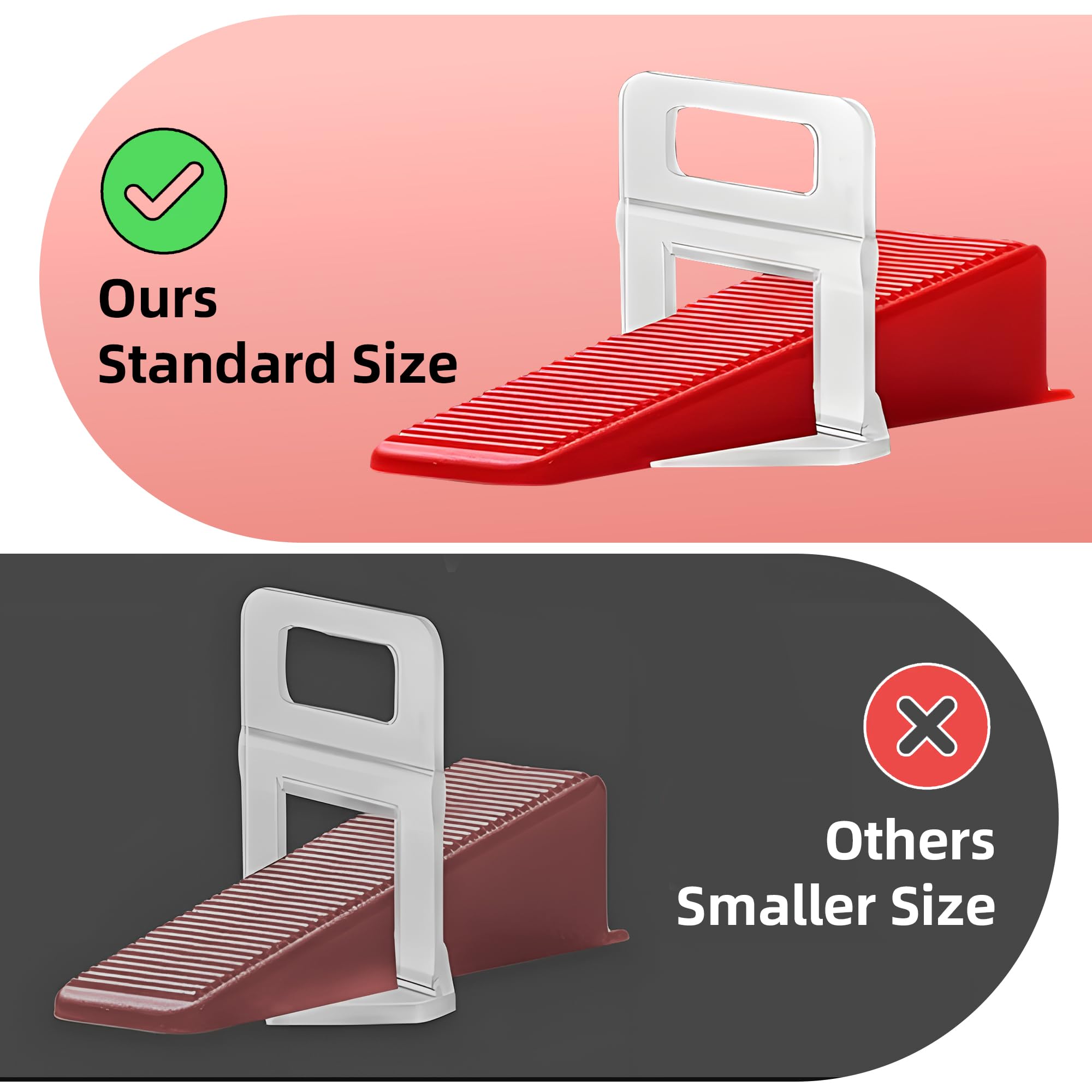 200pcs Reusable Tile Leveling Wedges - Universal Tiles Leveler Wedges, Positioning Wedge for Ceramic & Marble Floor Wall Installation - Image 4