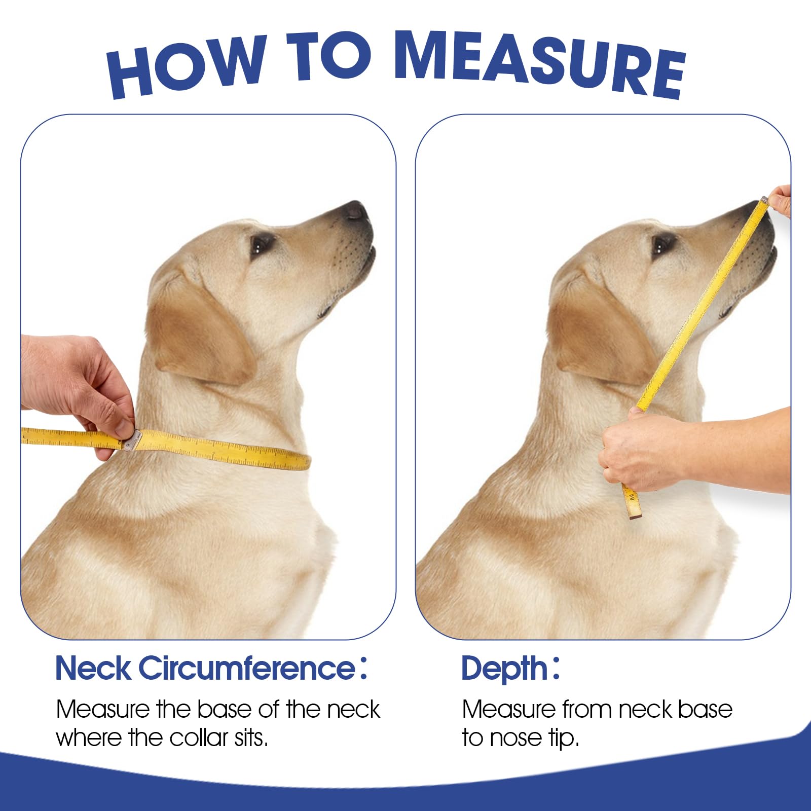 Collar de recuperación para Perro Post cirugía, Collar isabelino Ajustable, Cono Protector Transparente, Collar Anti lamido, Collar médico Plegable para Perros, Azul Marino S