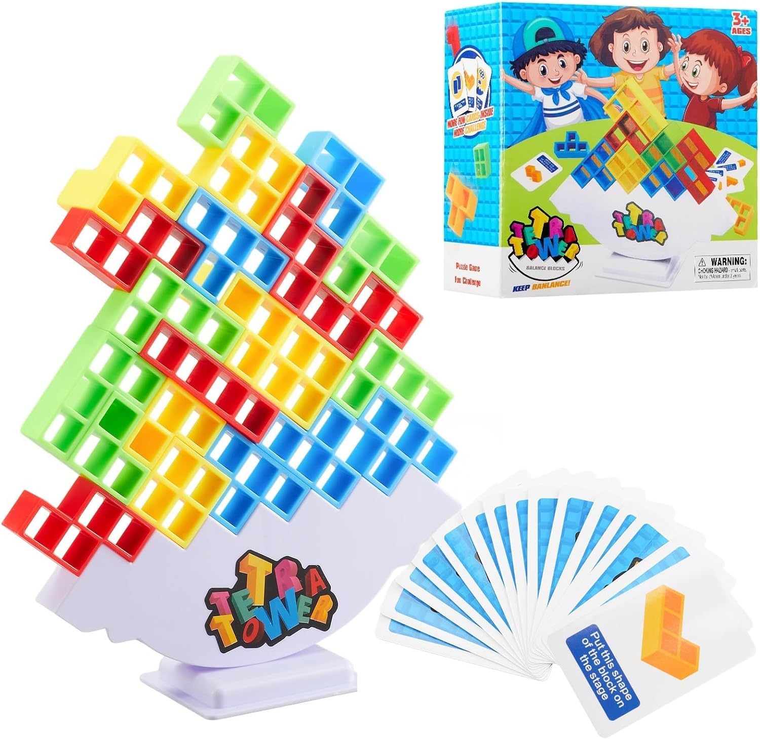 Urbandoer Tetra Tower Game 16 Pcs Stack Tower, Swinging Tower, Swing Stack High Child Balance Building Block 2-4 Players | Interactive STEM Toy for Family, Travel, Parties for Adults & Kids (B0CWYSFBRX) Amazon Price History, Amazon Price Tracker