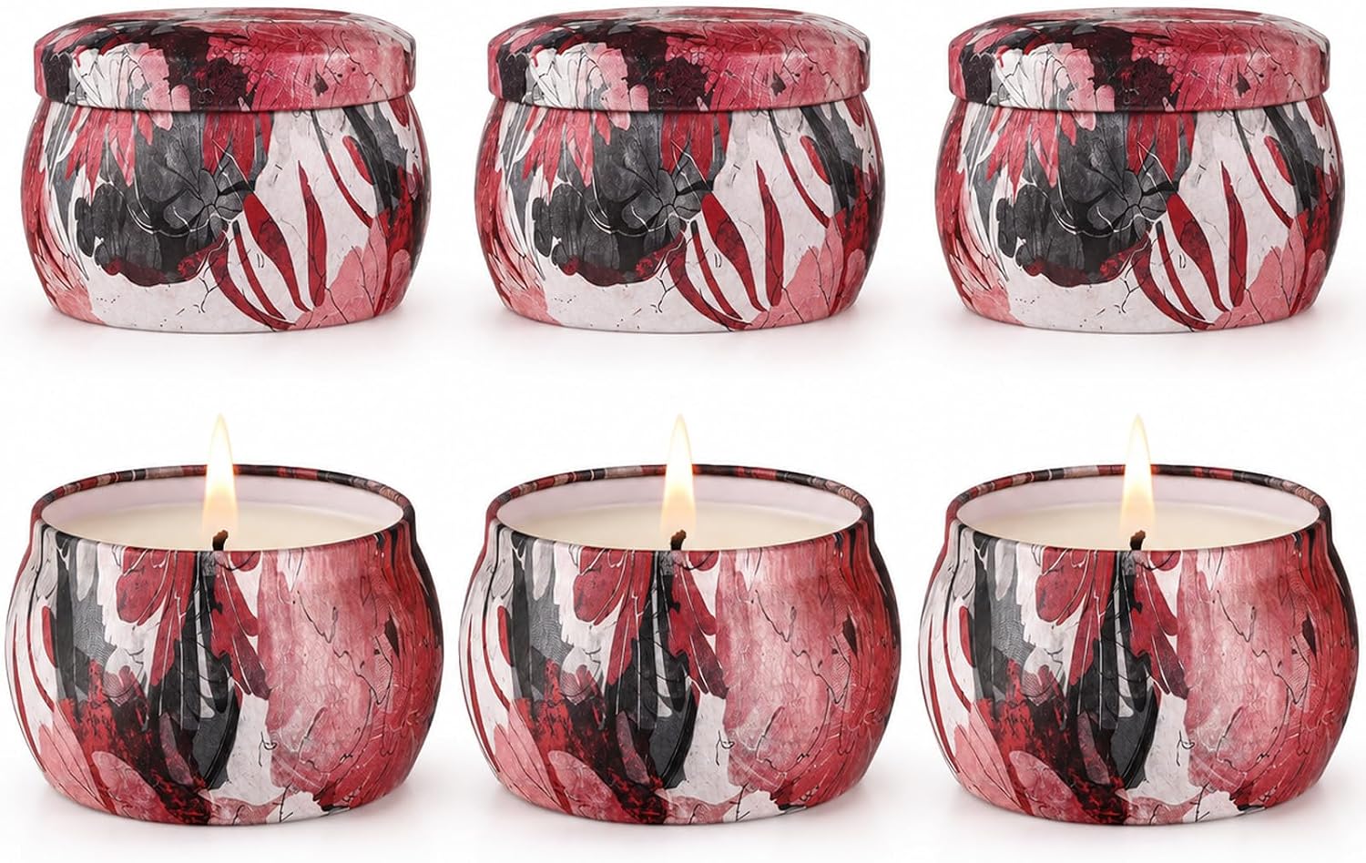 Candles, Scented Candles Gift Set for Women, 8 Pack Fruity Floral Soy Wax Aromatherapy Candles, Travel Tin Candles in Artist Gift Box, Birthday Gifts for Mom, Wife, Sister, Friend, Housewarming