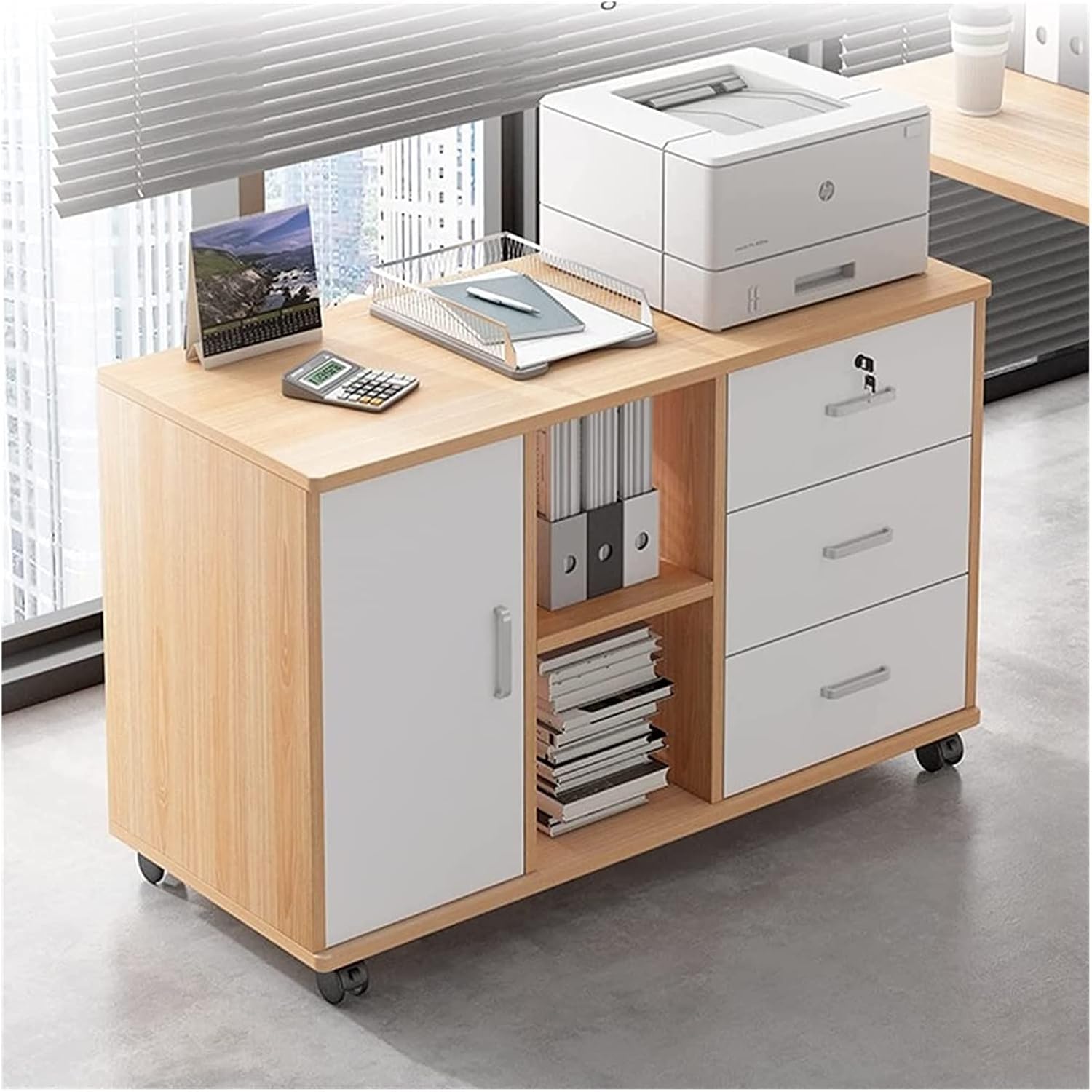 File Under The Desk File Office Side with Lock