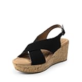 Women's Comfortable Ankle Strap Platform Wedge Sandals for Women Casual Dressy Summer