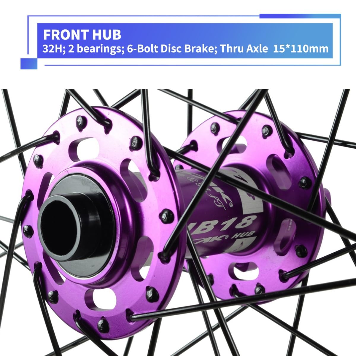 26" 27.5" 29" Ruote Per Mountain Bike Perno Passante 15 * 110/12 * 148mm Ruote Anteriori E Posteriori MTB Freno A Disco 32H Cerchione In Alluminio 7-12 Cassetta Velocità