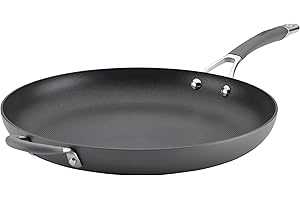 Circulon Radiance Nonstick, Extra-Large 14" Frying Pan or Skillet with Pour Spouts & Helper Handle