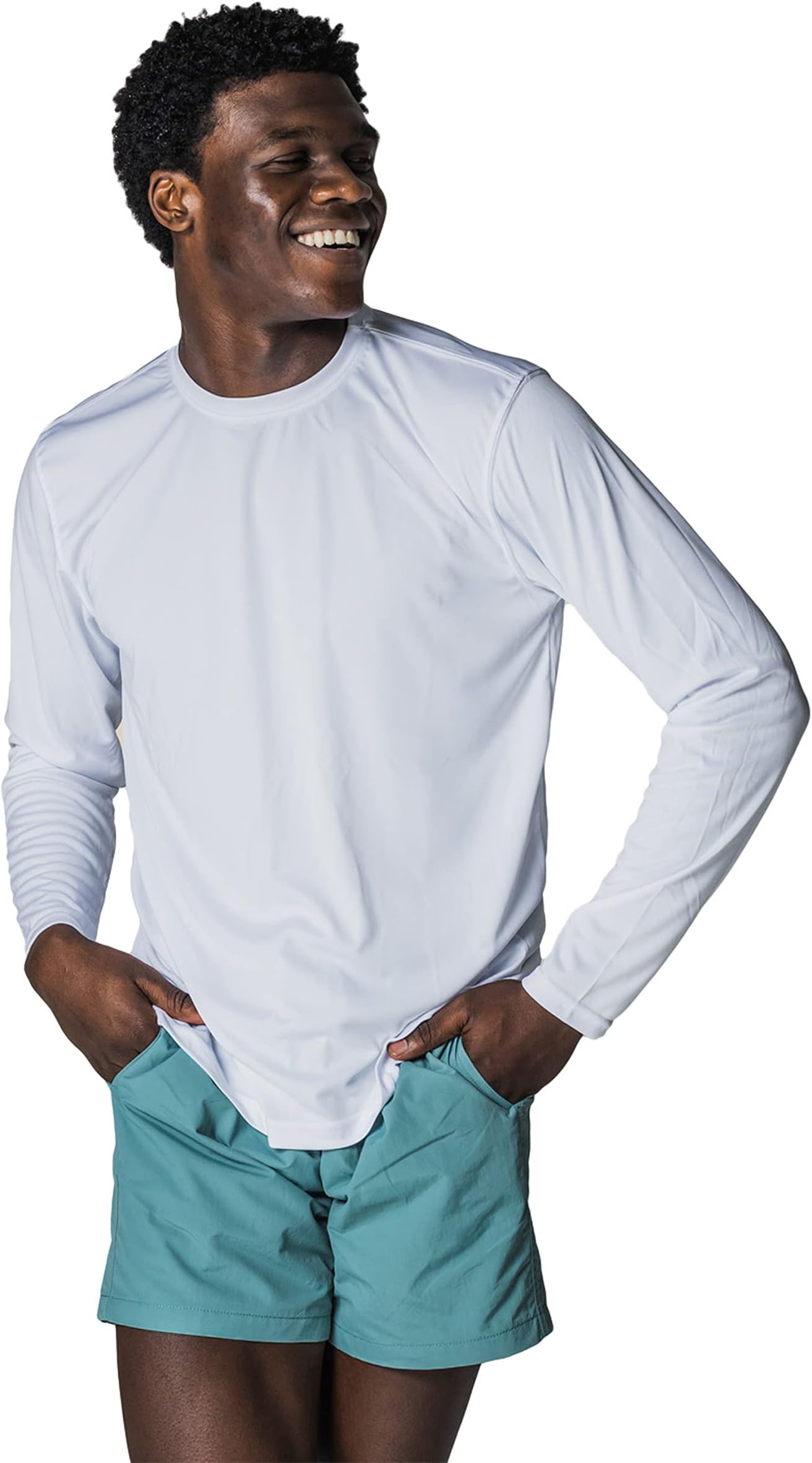 Vapor ApparelMen's Outdoor UPF 50+ Long Sleeve T-Shirt, UV Sun Protection for Fishing, Running, Hiking, Swimming