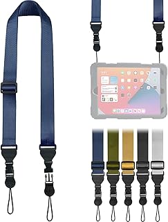 FIEIL Nylon iPad Strap, Adjustable Camera Neck Strap, Comfortable Shoulder Strap for iPad, Cellphone Tablet, Camera, Laptop, Binocular, Luggage Bag(Royal Blue Universal Neck Lanyard)