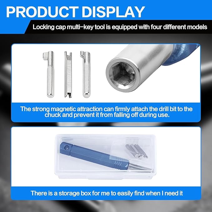 Llave para Tapón de Bloqueo HVAC, Herramienta 4 en 1 para Refrigerante miniatura 5