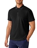 PINSPARK Polo Shirts for Men Short Sleeve Performance Quick Dry Golf T Shirt Moisture Wicking Casual Workout