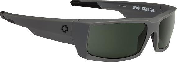 Spy Optic General, Rectangular Wrap Sunglasses, Color and Contrast Enhancing Lenses