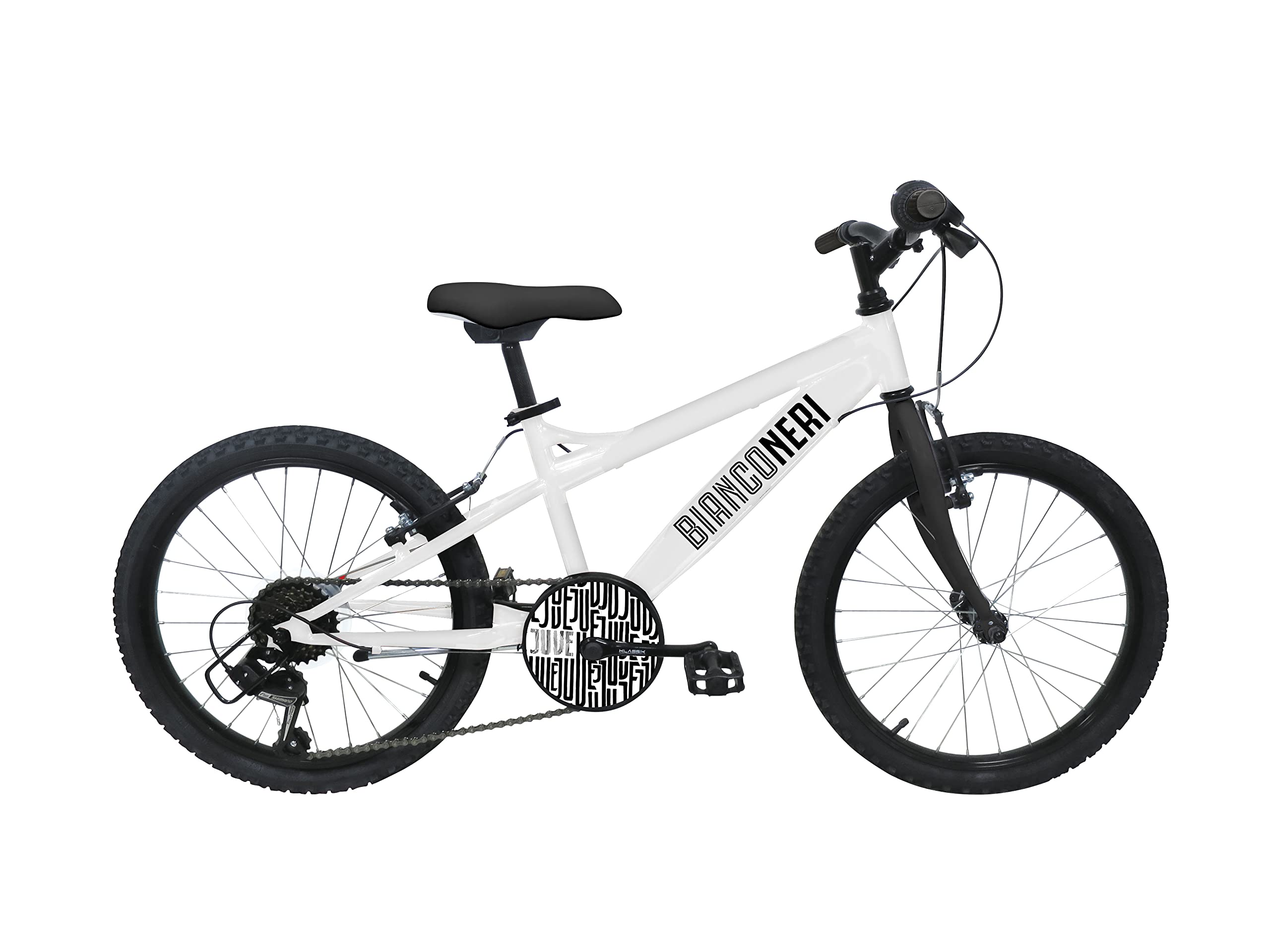 Mondo Toys - Bici Mod. F.C JUVENTUS per bambino / bambina - misura 20’’ - freno anteriore / posteriore caliper - colore bianco / nero - 25484