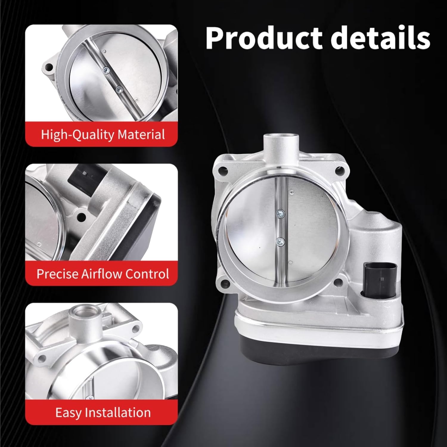 Electric Throttle Body for Chrysler Aspen V8 5.7L 2007-2009 Dodge Durango V8 5.7L 2005-2009 Dodge Ram 1500 V8 5.7L 2005-2010 [53032801AC, 53032801AA, 68060353AA, S20042]