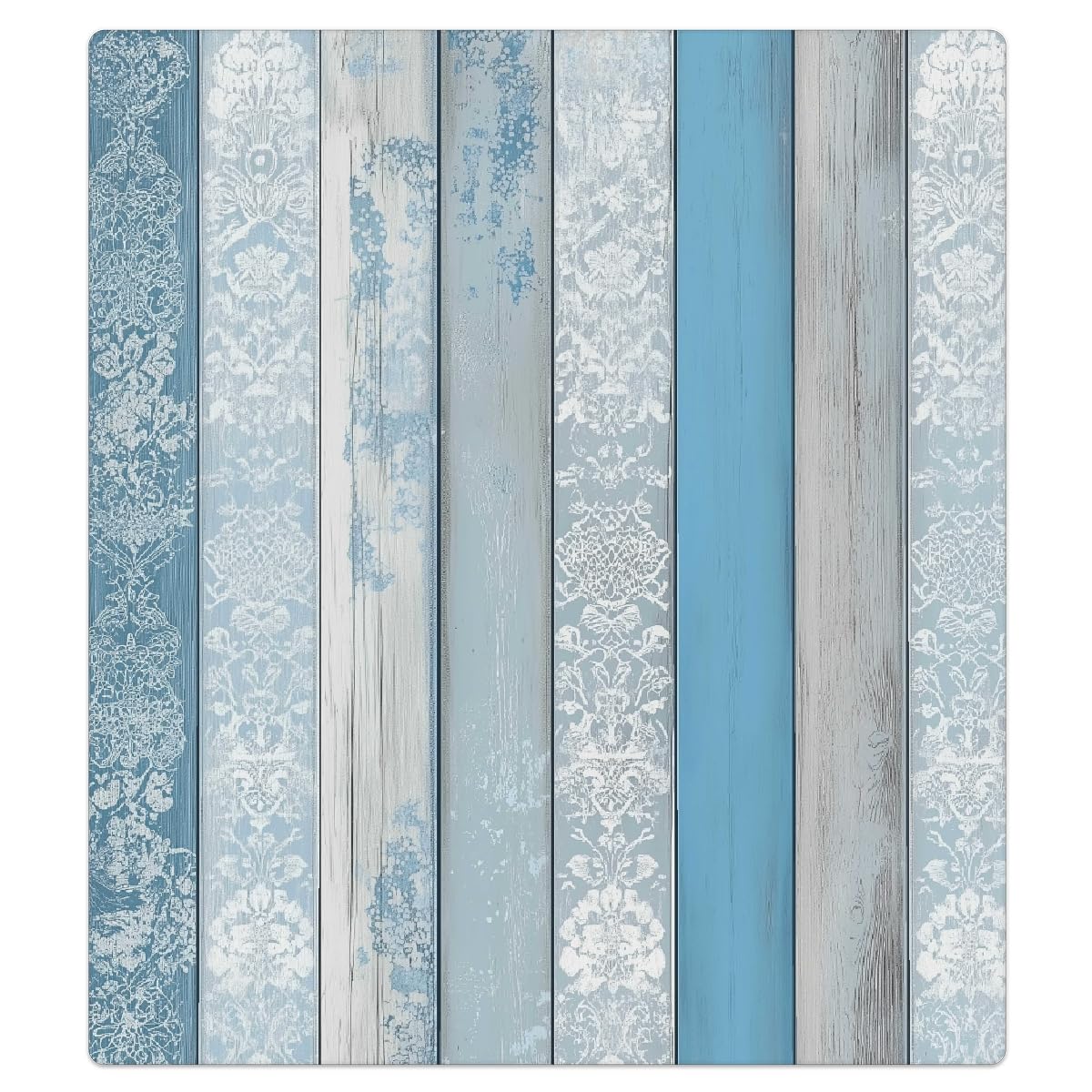 Mexpekil Adesivo decorativo per lavastoviglie in legno con motivo floreale, 58 x 66 cm, adesivo decorativo per lavapiatti per porta d'ingresso, impermeabile, pannello magnetico per elettrodomestici da