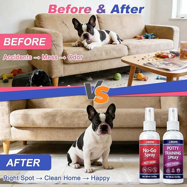 Potty Training Spray for Dogs, Puppy Potty Training Spray, Includes Here Potty & Not Here Training Spray, Puppy Pee Spray, Helps Dogs Develop Proper Potty Habitss, 6.8 Fl Oz (Pack of 2). - 5