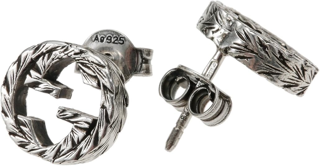 Amazon | [グッチ] GUCCI シルバー ピアス インターロッキングG