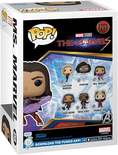 Miniatura 3 de Funko Pop! Vinyl The Marvels - Ms. Marvel - Figura de vinilo coleccionable - Idea de regalo - Producto oficial - para niños y adultos - Fans de
